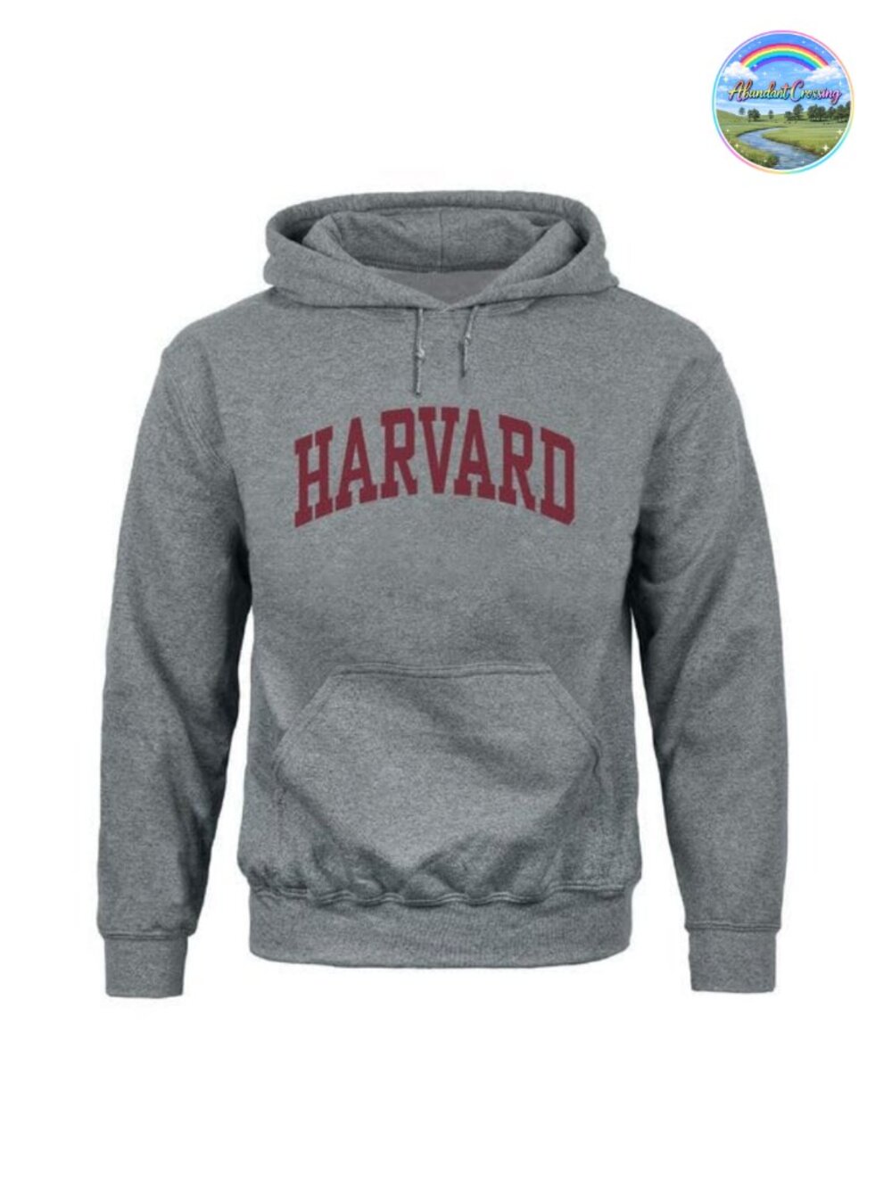 Ivysport Unisex Heavyweight Cotton Hoodie Official Harvard Crimson NCAA Pullover